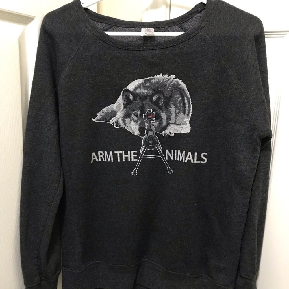 Arm the Animals wolf sweatshirt L